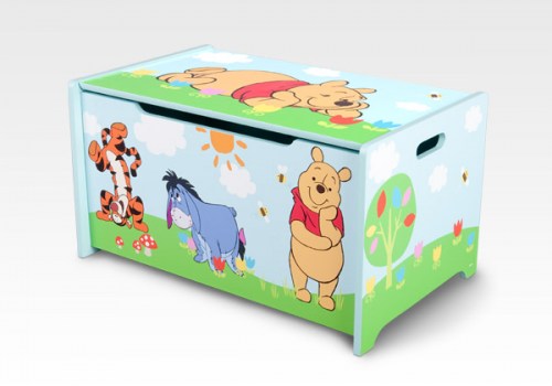Boîte à Jouets en Bois Winne l'Ourson