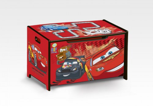 Boîte à Jouets en Bois Cars