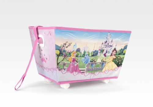 Boîte de Rangement Roulante avec Poignée Princesse Disney