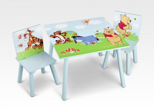 Ensemble Table & Chaises Winnie l'Ourson