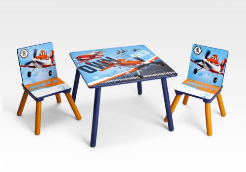 Ensemble Table & Chaises Planes