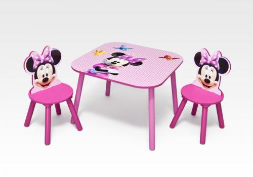 Ensemble Table & Chaises Minnie Mouse