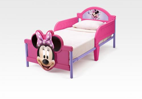 Lit Junior Minnie Mouse avec Pied de lit 3D