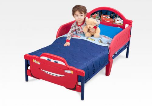 Lit Junior Cars avec Pied de lit 3D